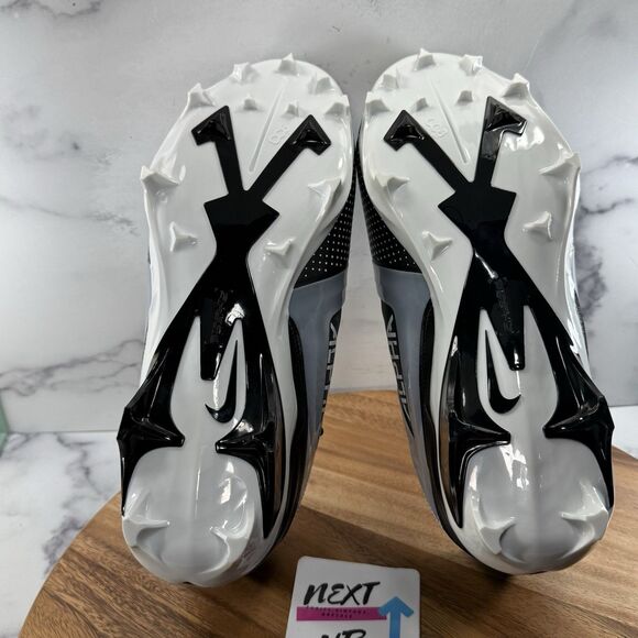 Men’s size 14 WIDE-Nike Alpha Menace 4 Pro Wide nby Black White Football Cleats - Picture 6 of 9